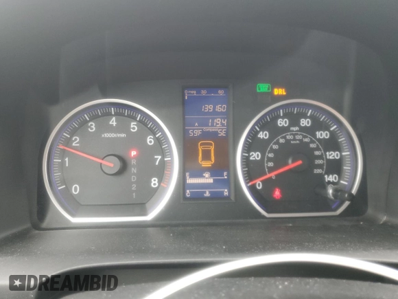 2010 Honda CR-V EX-L z VIN 5J6RE4H7XAL060220, wystawiony jako Copart lot #58585855 z przebiegiem 139 160 mil mil oraz Szkoda całkowita • Salvage title. Historia ofert i sprzedaży dostępna na DreamBid. Obrazek 9.