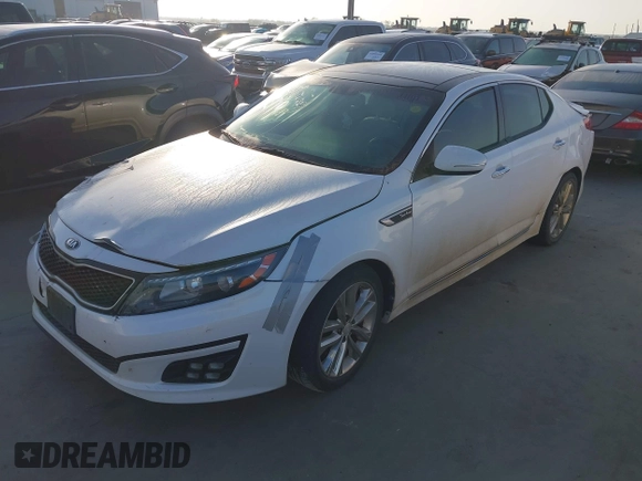 2015 Kia Optima SX Turbo with VIN 5XXGR4A69FG517335, listed as a IAAI auction lot 42014655 with 91,831 mi miles. Bid and sale history available at carsss.com. Image 21.