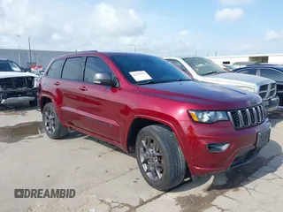 2021 Jeep Grand Cherokee Limited z VIN 1C4RJEBG6MC783440, wystawiony jako IAAI lot #42336355 z przebiegiem 45 350 mil mil oraz . Historia ofert i sprzedaży dostępna na DreamBid. Obrazek 1.