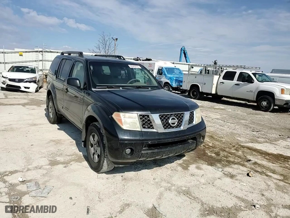 2005 Nissan Pathfinder XE with VIN 5N1AR18U75C781219, listed as a Copart auction lot 46985725 with 213,122 mi miles and Salvage Title. Bid and sale history available at carsss.com. Image 12.