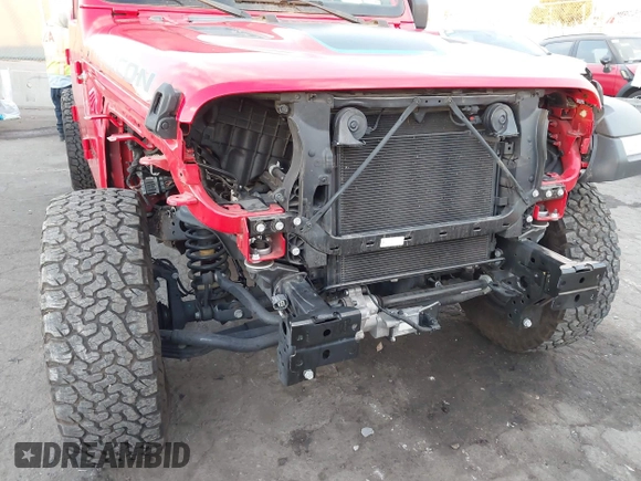 2022 Jeep Wrangler Unlimited Rubicon with VIN 1C4JJXR63NW206709, listed as a IAAI auction lot 41254820 with 25,317 mi miles and . Bid and sale history available at DreamBid. Image 6.