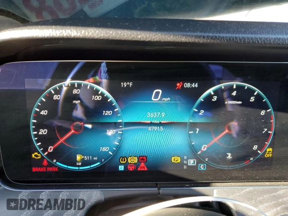 2021 Mercedes-Benz E-Class E 350 with VIN W1KZF8DB3MA873277, listed as a Copart auction lot 41870425 with 47,915 mi miles and Salvage Title. Bid and sale history available at carsss.com. Image 9.