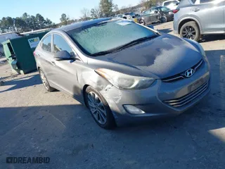 2013 Hyundai Elantra GLS PZEV with VIN 5NPDH4AEXDH304442, listed as a IAAI auction lot 41136472 with 182,800 mi miles. Bid and sale history available at carsss.com. Image 1.