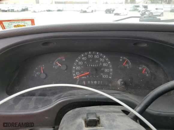 2003 Ford Econoline Cargo Van with VIN 1FTNE24LX3HA35013, listed as a Copart auction lot 79853424 with 174,607 mi miles and Salvage Title. Bid and sale history available at carsss.com. Image 9.