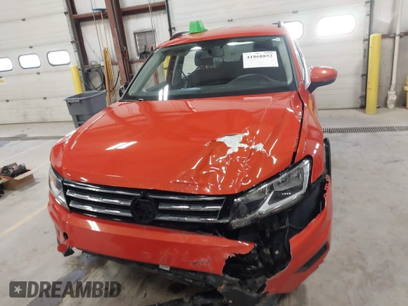 2018 Volkswagen Tiguan S with VIN 3VV0B7AX4JM019424, listed as a IAAI auction lot 41868852 with 50,889 mi miles and . Bid and sale history available at DreamBid. Image 13.