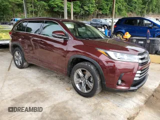2018 Toyota Highlander Limited with VIN 5TDYZRFH6JS287062, listed as a Copart auction lot 56739745 with 92,382 mi miles and Salvage title. Bid and sale history available at DreamBid. Image 4.