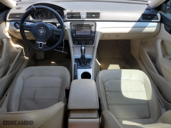 2013 Volkswagen Passat SE w/Sunroof with VIN 1VWBH7A3XDC136009, listed as a Copart auction lot 52709495 with 148,565 mi miles and Non Repairable. Bid and sale history available at carsss.com. Image 8.