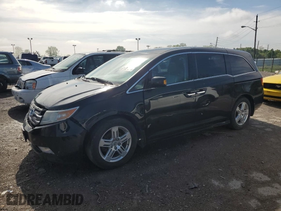 2011 Honda Odyssey Touring Elite with VIN 5FNRL5H93BB091560, listed as a Copart auction lot 52836454 with 288,041 mi miles and Salvage Title. Bid and sale history available at DreamBid. Image 1.