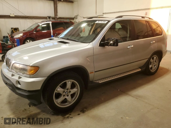 2003 BMW X5 4.4i with VIN 5UXFB33513LH45924, listed as a Copart auction lot 78274194 with 185,383 mi miles and Clean Title. Bid and sale history available at carsss.com. Image 1.