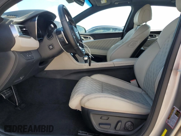 2022 Genesis G70 3.3T with VIN KMTG54TE9NU082715, listed as a Copart auction lot 73763974 with 8,834 mi miles and Non Repairable. Bid and sale history available at carsss.com. Image 7.