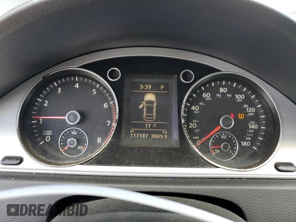 2014 Volkswagen CC R-Line with VIN WVWBN7AN8EE530773, listed as a Copart auction lot 63283844 with 117,187 mi miles and Salvage Title. Bid and sale history available at carsss.com. Image 9.