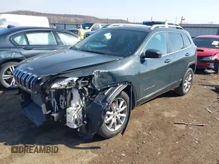 2018 Jeep Cherokee Limited with VIN 1C4PJMDB0JD569732, listed as a IAAI auction lot 41665127 with 55,412 mi miles. Bid and sale history available at carsss.com. Image 18.