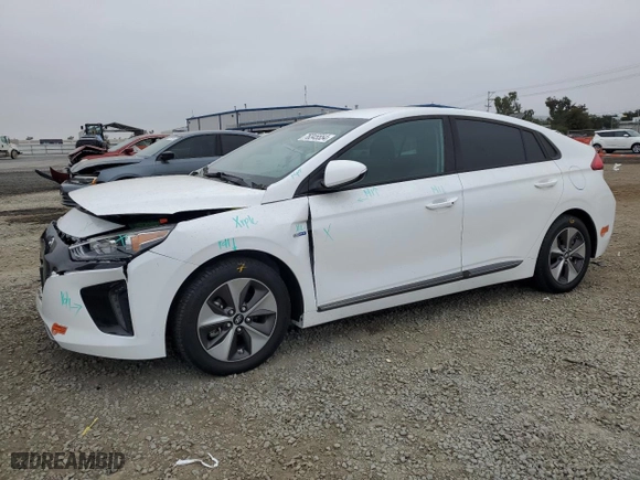 2019 Hyundai Ioniq Electric with VIN KMHC75LH1KU044331, listed as a Copart auction lot 76345554 with 28,641 mi miles and Salvage Title. Bid and sale history available at carsss.com. Image 1.