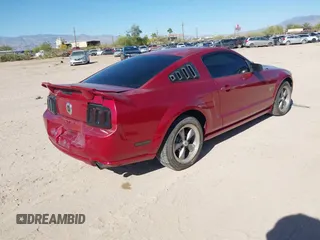 2006 Ford Mustang GT Deluxe with VIN 1ZVHT82H765174507, listed as a IAAI auction lot 42100280 with 107,393 mi miles. Bid and sale history available at carsss.com. Image 4.