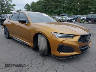 2021 Acura TLX Type S with VIN 19UUB7F05MA000217, listed as a IAAI auction lot 42589226 with 78,282 mi miles and . Bid and sale history available at DreamBid. Image 1.
