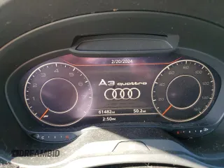 2018 Audi A3 Sedan Premium with VIN WAUB8GFFXJ1076839, listed as a Copart auction lot 43738434 with 61,482 mi miles. Bid and sale history available at carsss.com. Image 9.