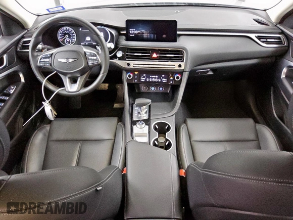 2025 Genesis G70 2.5T with VIN KMTG34SC2SU151097, listed as a Copart auction lot 60698895 with 10,345 mi miles and Clean title. Bid and sale history available at DreamBid. Image 8.