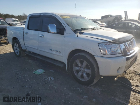 2008 Nissan Titan SE with VIN 1N6BA07D38N323890, listed as a Copart auction lot 43564945 with 191,321 mi miles and Salvage Title. Bid and sale history available at carsss.com. Image 4.