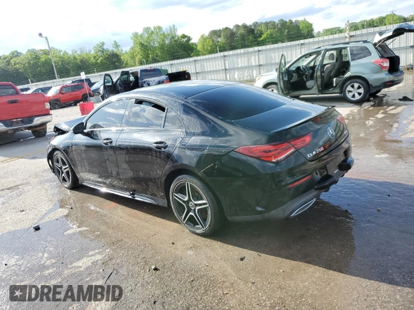 2020 Mercedes-Benz CLA 250 with VIN W1K5J4HB5LN103959, listed as a Copart auction lot 51668925 with 67,472 mi miles and Clean Title. Bid and sale history available at DreamBid. Image 2.
