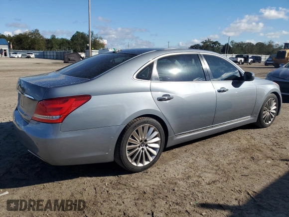 2015 Hyundai Equus Ultimate with VIN KMHGH4JH4FU094223, listed as a Copart auction lot 80720744 with 57,957 mi miles and Salvage title. Bid and sale history available at DreamBid. Image 3.