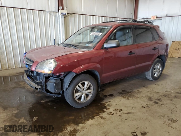2009 Hyundai Tucson GLS with VIN KM8JM12BX9U972834, listed as a Copart auction lot 78595274 with 94,166 mi miles and Salvage Title. Bid and sale history available at carsss.com. Image 1.