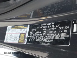 2023 Kia Forte LXS z VIN 3KPF24ADXPE608509, wystawiony jako IAAI lot #42257038 z przebiegiem 19 283 mil mil oraz . Historia ofert i sprzedaży dostępna na DreamBid. Obrazek 9.