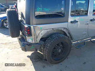 2017 Jeep Wrangler Unlimited Sport with VIN 1C4BJWDG1HL709191, listed as a IAAI auction lot 41360554 with 64,527 mi miles. Bid and sale history available at carsss.com. Image 6.