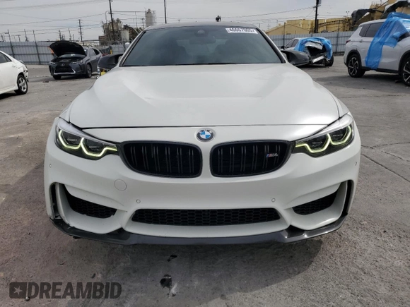 2019 BMW M4 CS with VIN WBS3S7C55KAC09752, listed as a Copart auction lot 46667005 with 75,585 mi miles and Salvage Title. Bid and sale history available at carsss.com. Image 5.