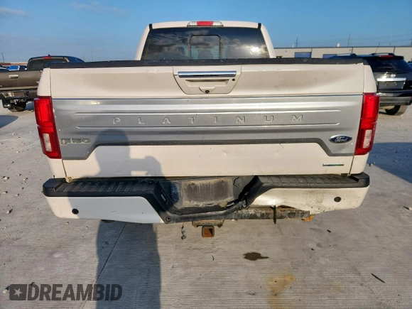 2018 Ford F-150 XL with VIN 1FTFW1EG0JFC00413, listed as a Copart auction lot 63479205 with 204,400 mi miles and Salvage title. Bid and sale history available at DreamBid. Image 6.