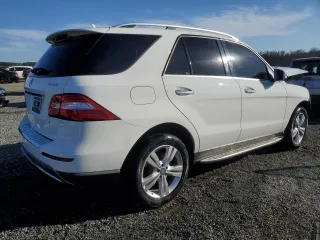 2015 Mercedes-Benz M ML 350 with VIN 4JGDA5HB7FA546715, listed as a Copart auction lot 46799185 with 133,491 mi miles and Salvage Title. Bid and sale history available at carsss.com. Image 3.