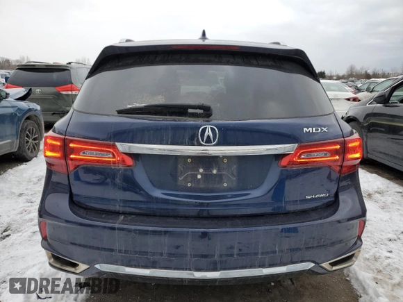 2017 Acura MDX Advance z VIN 5FRYD4H84HB506788, wystawiony jako Copart lot #88094635 z przebiegiem 107 385 mil mil oraz Szkoda całkowita • Salvage title. Historia ofert i sprzedaży dostępna na DreamBid. Obrazek 6.
