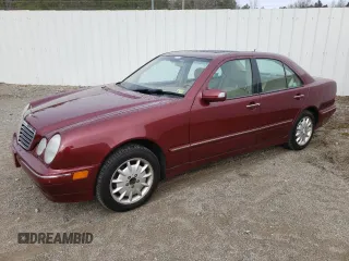 2002 Mercedes-Benz E-Class with VIN WDBJF82J72X062639, listed as a Copart auction lot 43510205 with 147,587 mi miles and Clean Title. Bid and sale history available at carsss.com. Image 1.