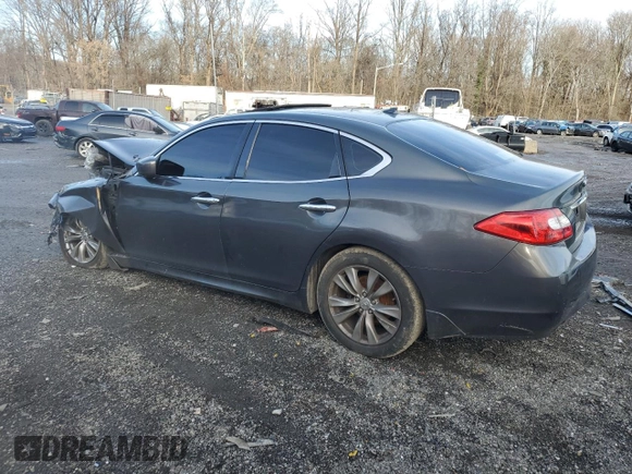 2012 Infiniti M37 with VIN JN1BY1AR7CM390535, listed as a Copart auction lot 84595234 with 0 mi miles and Salvage Title. Bid and sale history available at carsss.com. Image 2.