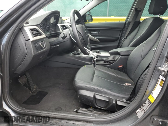 2015 BMW 3 Series 320i xDrive with VIN WBA3C3G58FNS73929, listed as a Copart auction lot 57591425 with 83,654 mi miles and Salvage title. Bid and sale history available at DreamBid. Image 7.