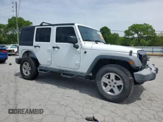 2018 Jeep Wrangler Unlimited Sport S with VIN 1C4BJWDG0JL821471, listed as a Copart auction lot 54175815 with 135,760 mi miles and Clean title. Bid and sale history available at DreamBid. Image 4.