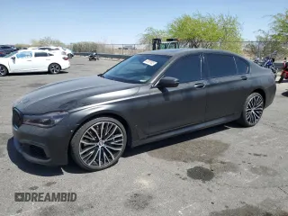 2019 BMW 7 Series 750i with VIN WBA7F0C50KGM25066, listed as a Copart auction lot 53901935 with 65,724 mi miles and Salvage title. Bid and sale history available at DreamBid. Image 1.