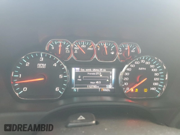2017 Chevrolet Silverado 1500 LT with VIN 3GCPCREC8HG371119, listed as a Copart auction lot 55105305 with 112,790 mi miles and Clean Title. Bid and sale history available at carsss.com. Image 9.