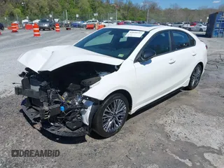 2022 Kia Forte GT-Line with VIN 3KPF54AD9NE502508, listed as a IAAI auction lot 42040553 with 31,652 mi miles and . Bid and sale history available at carsss.com. Image 2.