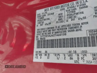 2002 Ford Ranger XL z VIN 1FTYR10U62TA60108, wystawiony jako IAAI lot #42205717 z przebiegiem 132 435 mil mil oraz . Historia ofert i sprzedaży dostępna na DreamBid. Obrazek 9.