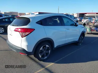 2018 Honda HR-V EX-L Navi with VIN 3CZRU5H73JM704258, listed as a IAAI auction lot 41347136 with 1 mi miles. Bid and sale history available at carsss.com. Image 4.