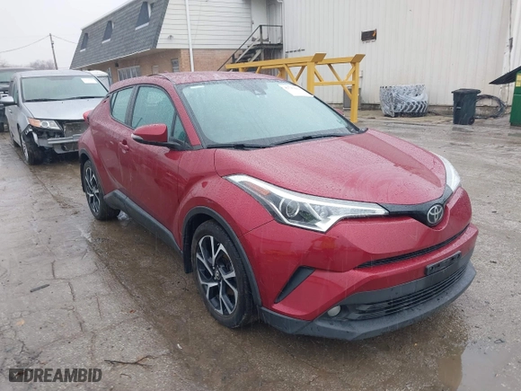 2018 Toyota C-HR XLE with VIN NMTKHMBX2JR009234, listed as a IAAI auction lot 41737632 with 135,826 mi miles. Bid and sale history available at carsss.com. Image 1.