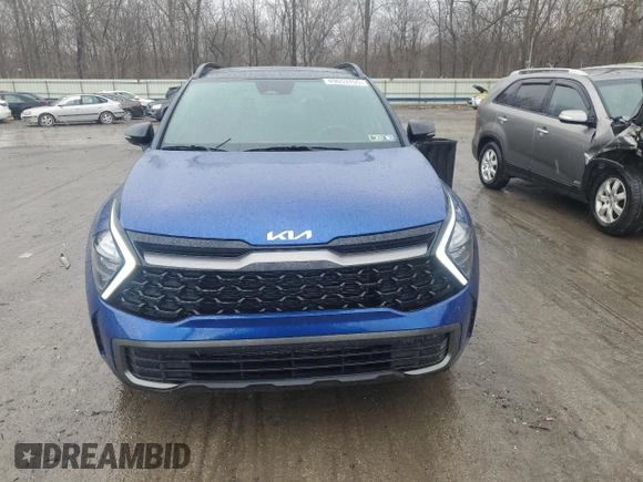 2023 Kia Sportage X-Line with VIN 5XYK6CAFXPG071741, listed as a Copart auction lot 49653755 with 32,762 mi miles and Salvage Title. Bid and sale history available at carsss.com. Image 5.