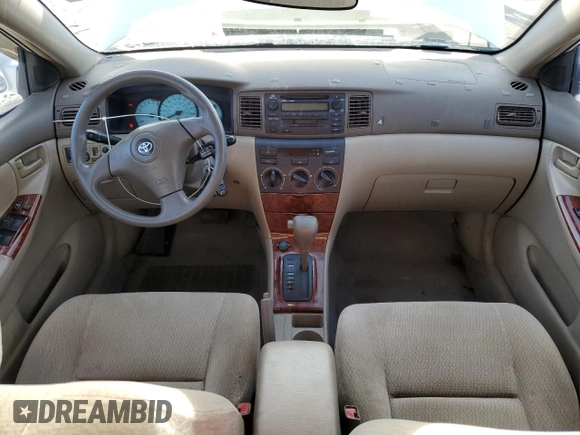 2003 Toyota Corolla CE with VIN 1NXBR32EX3Z057713, listed as a Copart auction lot 85710344 with 188,478 mi miles and Salvage Title. Bid and sale history available at DreamBid. Image 8.