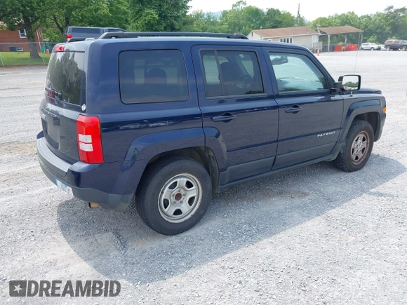 2016 Jeep Patriot Sport with VIN 1C4NJPBAXGD670093, listed as a IAAI auction lot 42429998 with 165,763 mi miles and . Bid and sale history available at DreamBid. Image 4.