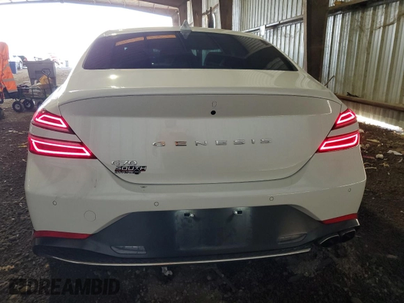 2022 Genesis G70 2.0T with VIN KMTG34TA3NU087699, listed as a Copart auction lot 79265254 with 48,870 mi miles and Salvage Title. Bid and sale history available at DreamBid. Image 6.