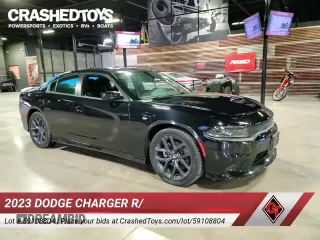 2023 Dodge Charger R/T with VIN 2C3CDXCT5PH703815, listed as a Copart auction lot 59108804 with 516 mi miles and Clean title. Bid and sale history available at DreamBid. Image 23.