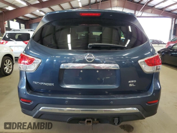 2014 Nissan Pathfinder S with VIN 5N1AR2MM2EC620501, listed as a Copart auction lot 63550185 with 242,128 mi miles and Clean title. Bid and sale history available at DreamBid. Image 6.