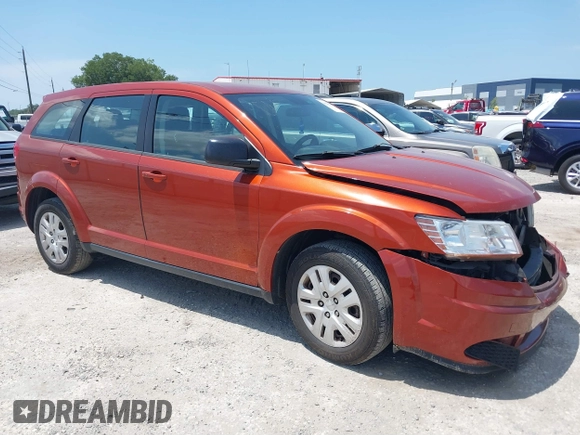 2014 Dodge Journey American Value Pkg with VIN 3C4PDCAB6ET248820, listed as a IAAI auction lot 39159166 with 215,007 mi miles. Bid and sale history available at carsss.com. Image 1.