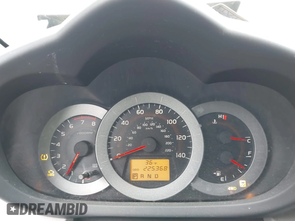 2010 Toyota RAV4 Ltd with VIN JTMDF4DV0A5022663, listed as a IAAI auction lot 41803613 with 225,368 mi miles. Bid and sale history available at carsss.com. Image 7.