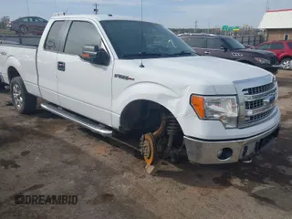 2014 Ford F-150 XL with VIN 1FTFX1EF7EFC62420, listed as a IAAI auction lot 41807746 with 102,973 mi miles. Bid and sale history available at carsss.com. Image 1.